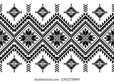 Seamless pattern, Navajo tribe. Native American ornaments, Southwestern national decorating style, Mexican blankets, rugs, sarongs, dresses, curtains, pillows and shawls. White background.