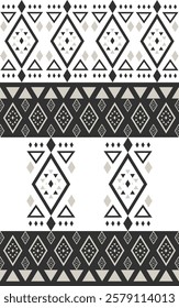 Seamless pattern, Navajo tribe. Native American ornaments, Southwestern national decorating style, Mexican blankets, rugs, sarongs, dresses, curtains, pillows and shawls. White background.