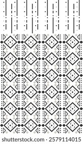 Seamless pattern, Navajo tribe. Native American ornaments, Southwestern national decorating style, Mexican blankets, rugs, sarongs, dresses, curtains, pillows and shawls. White background.