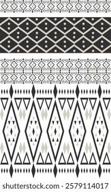 Seamless pattern, Navajo tribe. Native American ornaments, Southwestern national decorating style, Mexican blankets, rugs, sarongs, dresses, curtains, pillows and shawls. White background.