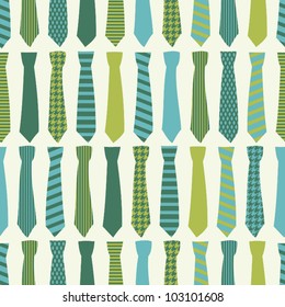 Seamless pattern with neckties.