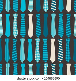 Seamless pattern with neckties.