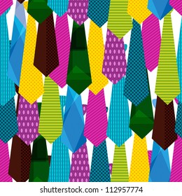 Seamless pattern with neckties / Neck ties background pattern