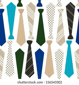 Seamless pattern with neckties / Neck ties background pattern 