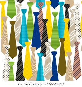 Seamless pattern with neckties / Neck ties background pattern 