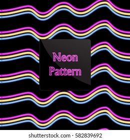 seamless pattern neon
