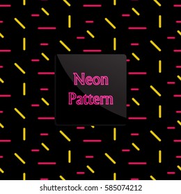 seamless pattern neon