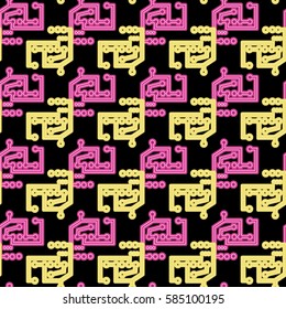 seamless pattern neon