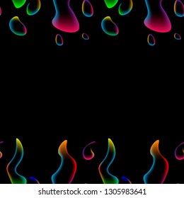 Seamless pattern neon Abstract colored liquid lava