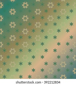 Seamless pattern of neon stars. Abstract texture. Template for printed, textiles, wrapping, website etc. VECTOR illustration.