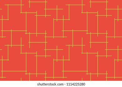 Seamless pattern of the neoplasticism style. Cherry tomato background