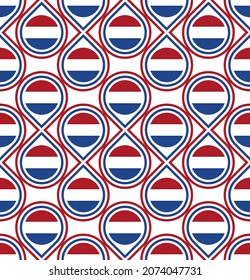 seamless pattern of netherlands flag. vector illustration
