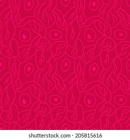 seamless pattern with neurons, scientific background with brain cells
