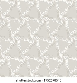 
Seamless pattern. Neutral cream scribble background. Elegant minimal off white beige linen texture. Stylish line all over print.