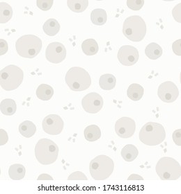 
Nahtloses Muster. Neutrales Creme streuen Konfetti Hintergrund. Elegante minimale, beige-weiße Leinenstruktur. Stilvoll dotty all over print.