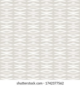 
Nahtloses Muster. Neutraler cremefarbener Hintergrund. Elegante minimale, beige-weiße Leinenstruktur. Stilvolle Linie über Druck.
