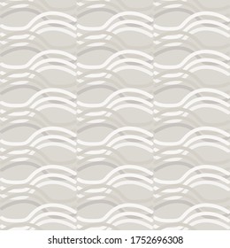 
Patrón sin foco. Fondo neutro de banda crema. Elegante textura minimalista de lino beige blanco. Línea elegante por toda la impresión.