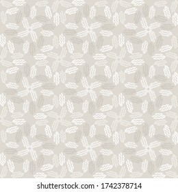 
Patrón sin foco. Fondo foliage neutro en hoja de crema. Elegante textura minimalista de lino beige blanco. Maldito estiloso por toda la impresión.