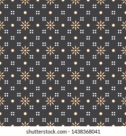 Seamless pattern. New variations of Indonesian classical batik. Truntum motif. Suitable for printing or wallpaper.