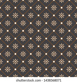 Seamless pattern. New variations of Indonesian classical batik. Truntum motif. Suitable for printing or wallpaper.