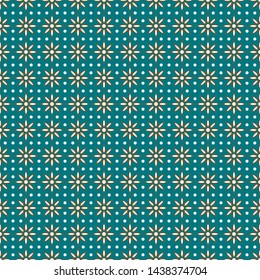 Seamless pattern. New variations of Indonesian classical batik. Truntum motif. Suitable for printing or wallpaper.