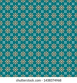Seamless pattern. New variations of Indonesian classical batik. Truntum motif. Suitable for printing or wallpaper.