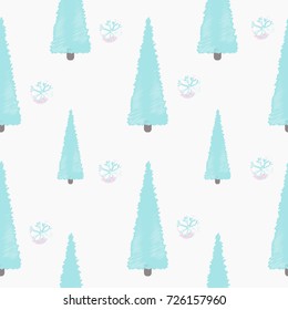 seamless pattern. New Year holidays. Christmas tree