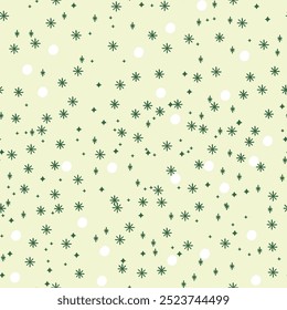 padrão sem costura para anos novos e design de natal. ilustração vetorial com flocos de neve