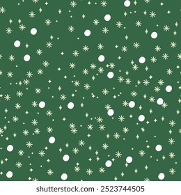 seamless pattern for new years and christmas design. vector illustration with snowflakes