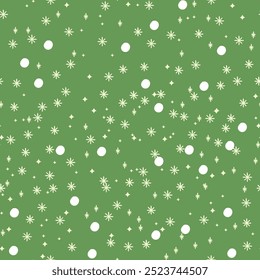 seamless pattern for new years and christmas design. vector illustration with snowflakes