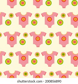 Seamless pattern for newborn and children. vector illustration