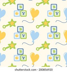 Seamless pattern for newborn and children. vector illustration
