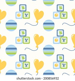 Seamless pattern for newborn and children. vector illustration