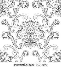 Seamless pattern with nice East ornament