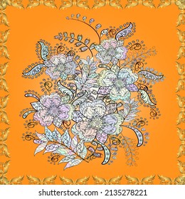Seamless pattern nice super abstract and cute interesting picture. Vector.