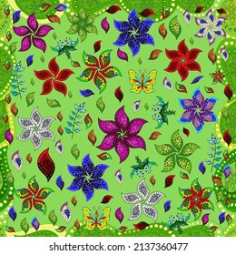 Seamless pattern nice super abstract and cute interesting picture. Vector.