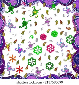 Seamless pattern nice super abstract and cute interesting picture. Vector.