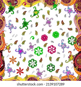 Seamless pattern nice super abstract and cute interesting picture. Vector.