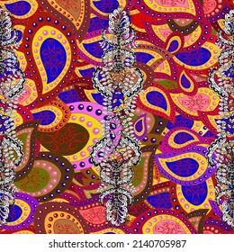 Seamless pattern nice super abstract and cute interesting picture. Vector.