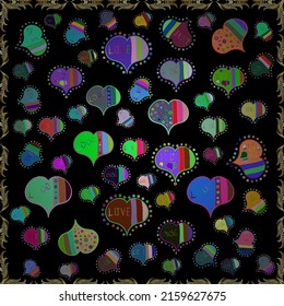 Seamless pattern nice super abstract and cute interesting picture. Vector.