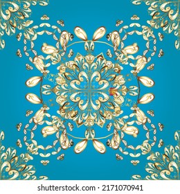 Seamless pattern nice super abstract and cute interesting picture. Vector illustration. Vintage. Flowers.