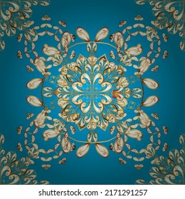 Seamless pattern nice super abstract and cute interesting picture. Vector illustration. Vintage. Flowers.