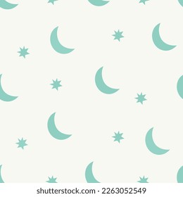 nahtloses Muster, Night Sky Art Oberflächendesign für Stoffschal und Dekoration