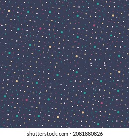 Seamless pattern with night sky and stars, Space seamless background