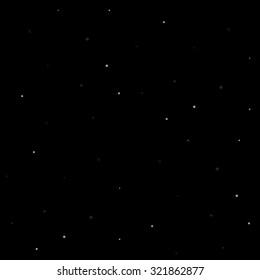 Seamless Pattern With Night Sky Withstars. Vector Background Illustration.