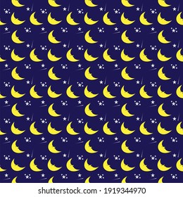 Estrellas nocturnas sin inconvenientes con colores de fondo azul Midnight.