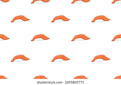 seamless pattern with nigiri sushi japan food