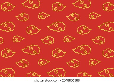 seamless pattern with Nimbus Clouds for banners, cards, flyers, social media wallpapers, etc.