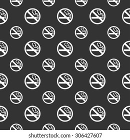 seamless pattern with no smoking