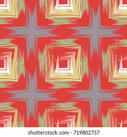 Seamless pattern. Non-standard checkered pattern.